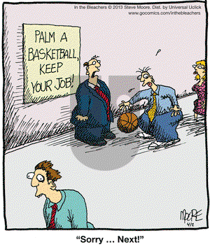 In the Bleachers on Tuesday April 2, 2013 Comic Strip