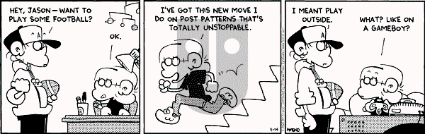 FoxTrot on Tuesday November 14, 2000 Comic Strip