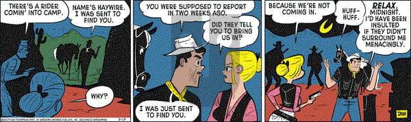 Rip Haywire on Friday March 17, 2017 Comic Strip