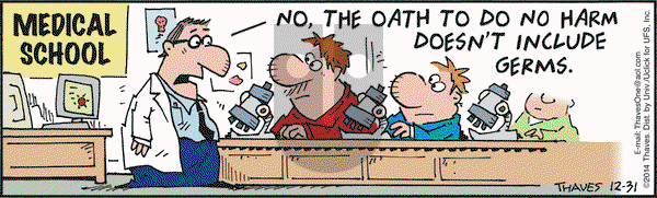 Frank and Ernest on Wednesday December 31, 2014 Comic Strip