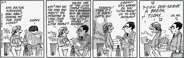 Doonesbury - Thursday August 17, 1972 Comic Strip