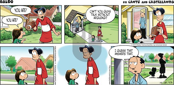 Baldo on Sunday July 12, 2015 Comic Strip
