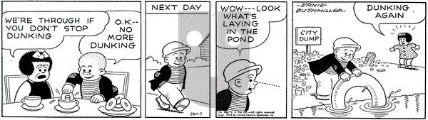 Nancy - Friday January 7, 1955 Comic Strip