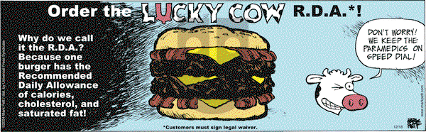 Lucky Cow on Saturday December 18, 2004 Comic Strip