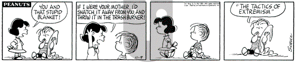 Peanuts on Monday November 9, 1964 Comic Strip