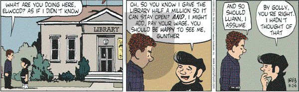 Luann on Monday August 24, 2009 Comic Strip