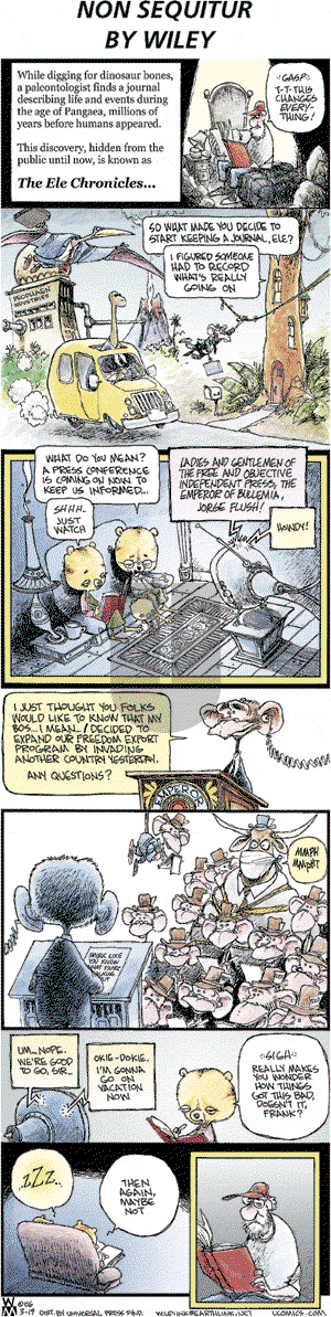 Non Sequitur on Sunday March 19, 2006 Comic Strip