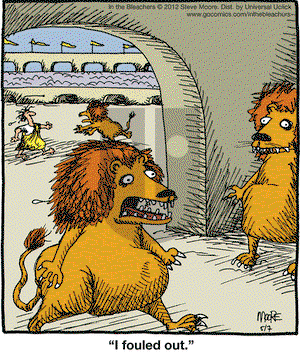 In the Bleachers on Monday May 7, 2012 Comic Strip