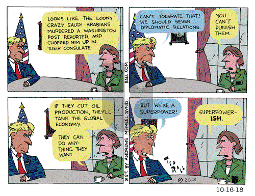 Ted Rall on Tuesday October 16, 2018 Comic Strip