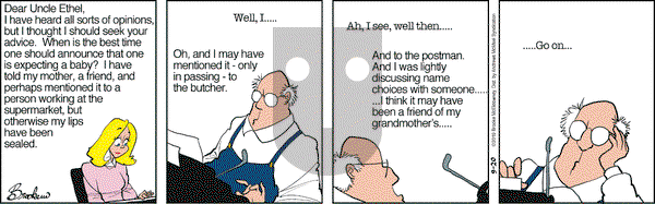 9 Chickweed Lane on Friday September 20, 2019 Comic Strip