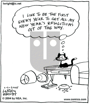 Kit 'N' Carlyle on Saturday January 1, 2005 Comic Strip