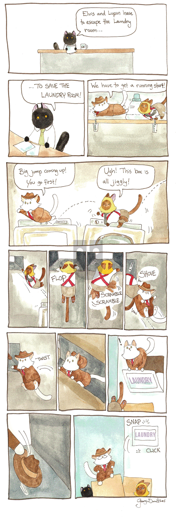 Breaking Cat News on Monday September 7, 2015 Comic Strip