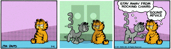 Garfield on Saturday July 4, 1981 Comic Strip