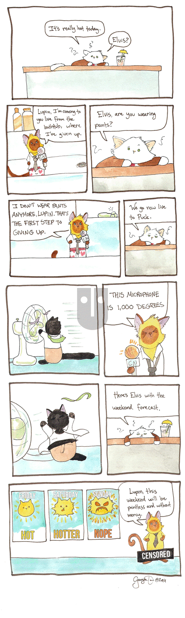 Breaking Cat News on Monday March 30, 2015 Comic Strip