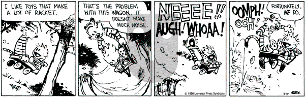 Calvin and Hobbes on Friday August 10, 1990 Comic Strip