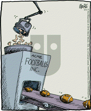 In the Bleachers on Tuesday April 5, 2016 Comic Strip