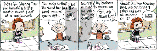 Cul de Sac on Tuesday February 25, 2014 Comic Strip