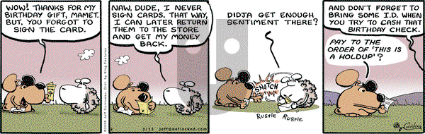 DeFlocked on Friday March 13, 2009 Comic Strip