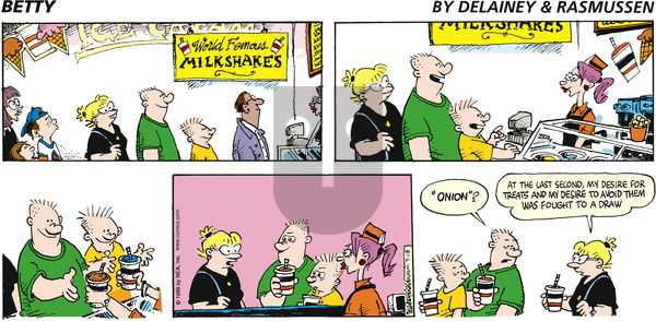 Betty on Sunday July 18, 1999 Comic Strip