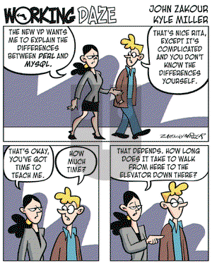 Working Daze on Friday February 3, 2006 Comic Strip