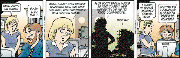 Doonesbury on Saturday August 6, 2011 Comic Strip