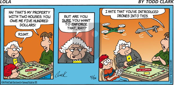 Lola on Sunday April 26, 2015 Comic Strip