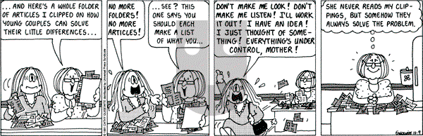 Cathy Classics on Wednesday October 9, 1991 Comic Strip