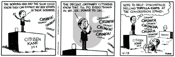 Grand Avenue on Wednesday April 13, 2005 Comic Strip