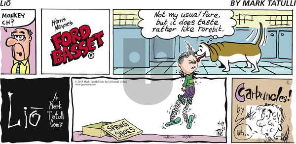 Lio on Sunday April 19, 2015 Comic Strip
