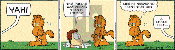 Garfield on Saturday September 13, 2014 Comic Strip