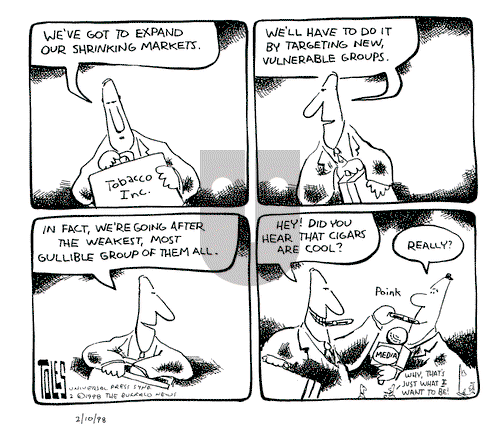 Tom Toles on Tuesday February 10, 1998 Comic Strip