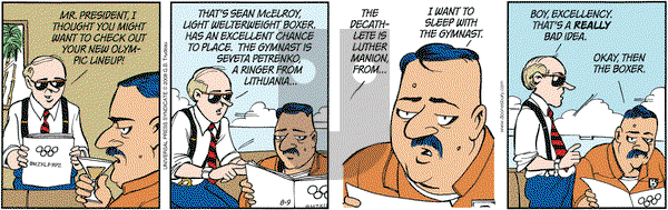 Doonesbury on Saturday August 9, 2008 Comic Strip
