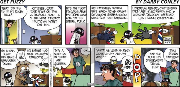 Get Fuzzy on Sunday October 7, 2007 Comic Strip
