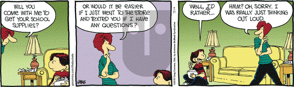 The Buckets on Tuesday September 17, 2019 Comic Strip