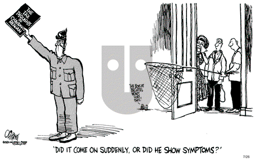 Pat Oliphant on Monday July 26, 1982 Comic Strip