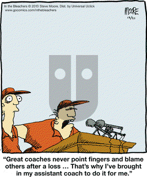 In the Bleachers on Saturday December 21, 2013 Comic Strip