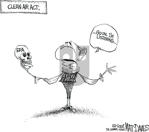 Matt Davies on Monday November 25, 2002 Comic Strip