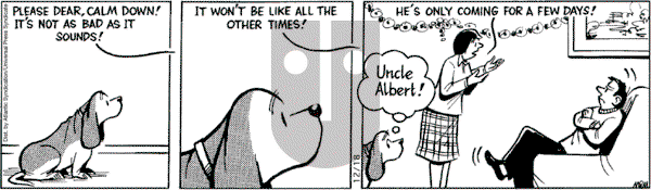 Fred Basset on Tuesday December 18, 2007 Comic Strip