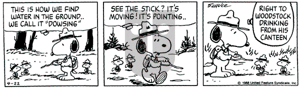 Peanuts on Friday April 22, 1988 Comic Strip