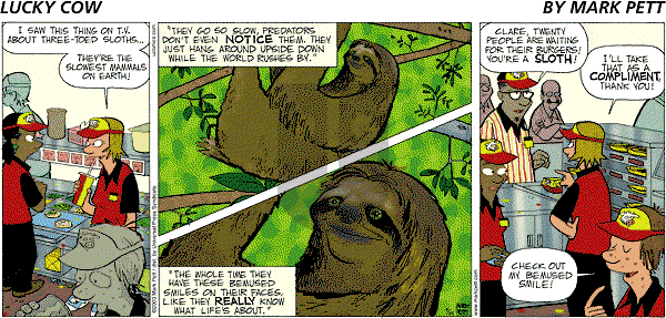 Lucky Cow on Sunday May 25, 2003 Comic Strip