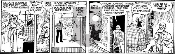 Alley Oop on Saturday April 4, 1970 Comic Strip