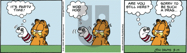 Garfield - Monday March 14, 2011 Comic Strip