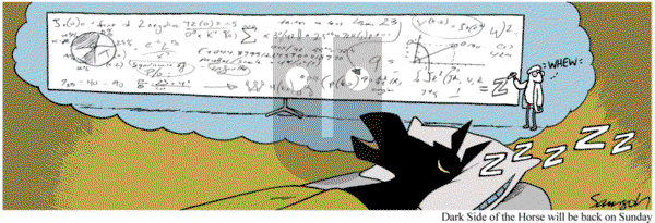 Dark Side of the Horse - Friday March 6, 2015 Comic Strip
