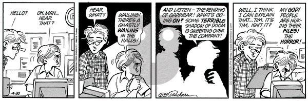 Doonesbury on Tuesday April 30, 1996 Comic Strip