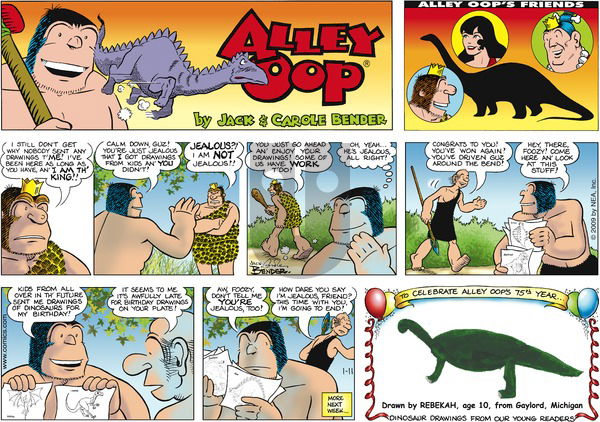 Alley Oop on Sunday January 11, 2009 Comic Strip