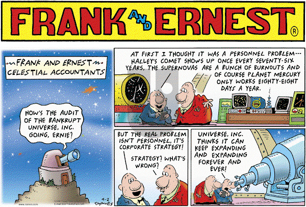 Frank and Ernest on Sunday April 2, 2006 Comic Strip