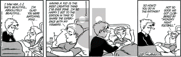 Doonesbury on Friday December 2, 1988 Comic Strip