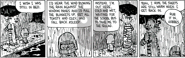 Calvin and Hobbes - Monday March 16, 1992 Comic Strip