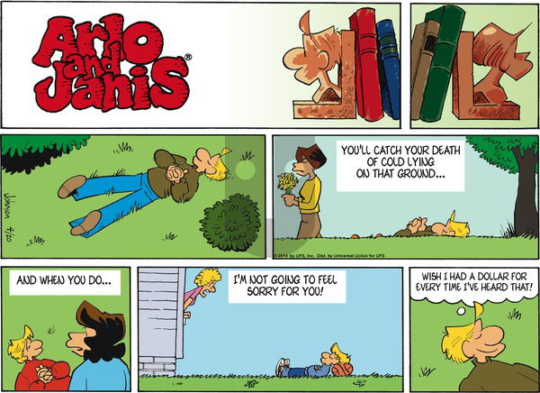 Arlo and Janis on Sunday April 20, 2014 Comic Strip