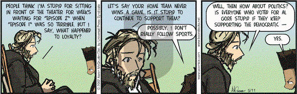 The Boondocks on Saturday May 11, 2002 Comic Strip